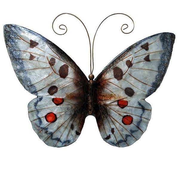 Eangee Home Design Eangee Home Design m2035 Butterfly Wall Decor; White & Red m2035